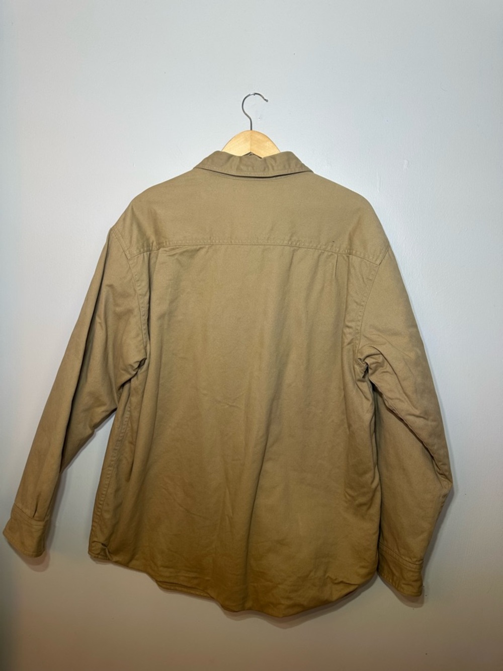 St. Johns Bay Canvas Work Shirt Jacket in Khaki NWT Mens XL #outdoors #work - Picture 2 of 9